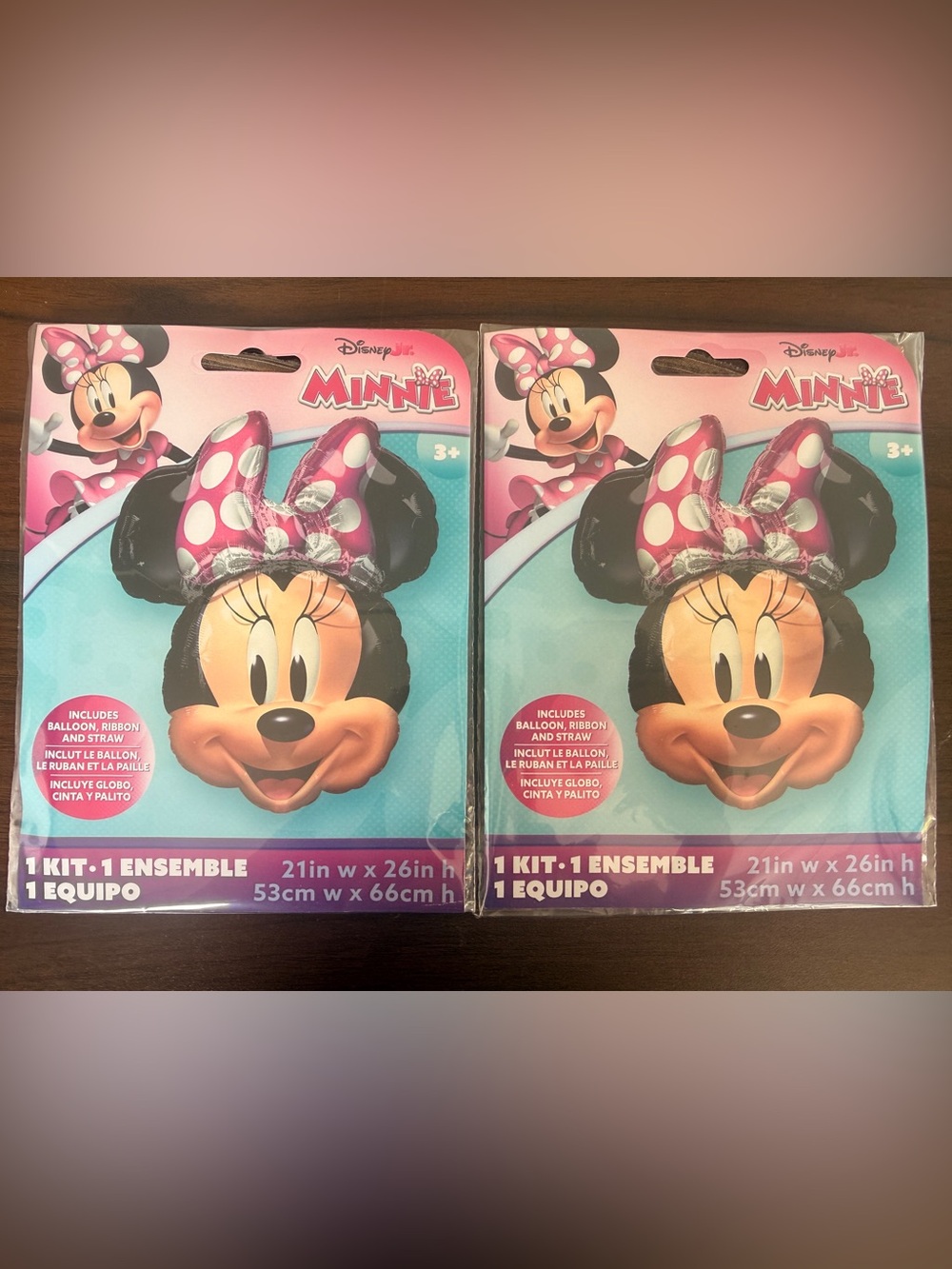 (2) Minnie Mouse 26x21 Balloon Kits New